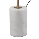 Lampa podłogowa ze stolikiem VINCENT złota 146 cm - zdjęcie produktu
