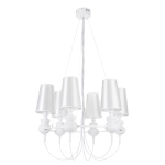 Lampa wisząca QUEEN-6 biała - zdjęcie produktu
