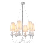 Lampa wisząca QUEEN-6 biała - zdjęcie produktu