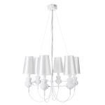 Lampa wisząca QUEEN-6 biała - zdjęcie produktu