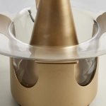 Lampa stołowa FATA transparentno złota 35 *46 cm - zdjęcie produktu