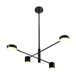 Lampa wisząca CLEX - 4P LED czarna 100 cm - zdjęcie produktu