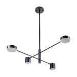 Lampa wisząca CLEX - 4P LED czarna 100 cm - zdjęcie produktu