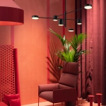 Lampa wisząca CLEX - 6P LED czarna 100 cm - zdjęcie produktu