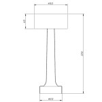 Lampa stołowa TAVOLO A LED dotykowa złota 21 cm - zdjęcie produktu