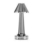 Lampa stołowa TAVOLO B LED dotykowa srebrna 22 cm - zdjęcie produktu