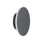 Lampa ścienna NYX 15 cm - LED okrągła, metalowa, czarna - zdjęcie produktu