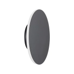 Lampa ścienna NYX 20 cm - LED okrągła, metalowa, czarna - zdjęcie produktu