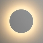 Lampa ścienna NYX 20 cm - LED okrągła, metalowa, biała - zdjęcie produktu