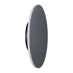 Lampa ścienna NYX 25 cm - LED okrągła, metalowa, czarna - zdjęcie produktu