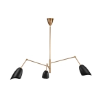 Lampa wisząca RAGNO czarna 150 cm - zdjęcie produktu