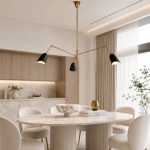 Lampa wisząca RAGNO czarna 150 cm - zdjęcie produktu