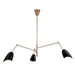 Lampa wisząca RAGNO czarna 150 cm - zdjęcie produktu
