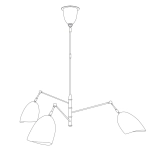 Lampa wisząca RAGNO biała 150 cm - zdjęcie produktu