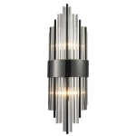 Lampa ścienna DRACO 60cm - kryształowo - czarna, styl glamour - zdjęcie produktu