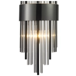 Lampa ścienna DRACO 60cm - kryształowo - czarna, styl glamour - zdjęcie produktu