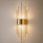 Lampa ścienna DRACO, 60 cm - kryształowo - złota, styl glamour - zdjęcie produktu