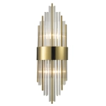 Lampa ścienna DRACO, 60 cm - kryształowo - złota, styl glamour - zdjęcie produktu