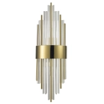Lampa ścienna DRACO-S, 45 cm - kryształowo - złota, styl glamour - zdjęcie produktu