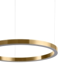 Lampa wisząca CIRCLE 100 cm - LED, ring mosiądz szczotkowany - zdjęcie produktu