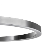Lampa wisząca CIRCLE 120 cm - LED, ring tytan szczotkowany - zdjęcie produktu