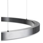 Lampa wisząca CIRCLE 120 cm - LED, ring tytan szczotkowany - zdjęcie produktu