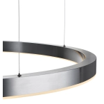 Lampa wisząca CIRCLE 120 cm - LED, ring tytan szczotkowany - zdjęcie produktu