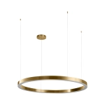 Lampa wisząca CIRCLE 120 cm - LED, ring mosiądz szczotkowany - zdjęcie produktu