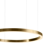 Lampa wisząca CIRCLE 120 cm - LED, ring mosiądz szczotkowany - zdjęcie produktu