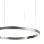 Lampa wisząca CIRCLE 120 cm - LED, ring nikiel szczotkowany - zdjęcie produktu