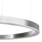 Lampa wisząca CIRCLE 120 cm - LED, ring nikiel szczotkowany - zdjęcie produktu