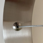 Lampa wisząca CIRCLE 3 40+60+80 cm - LED, rinig nikiel szczotkowany na 1 podsufitce - zdjęcie produktu