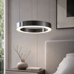 Lampa wisząca CIRCLE 40 cm - LED, ring tytan szczotkowany - zdjęcie produktu