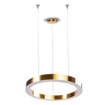 Lampa wisząca CIRCLE 3 60+80+80 cm - LED, ringi mosiądz szczotkowany na 1 podsufitce - zdjęcie produktu