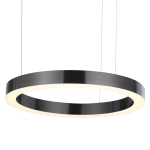 Lampa wisząca CIRCLE 2 60+80 cm - LED, ringi tytan szczotkowany na 1 podsufitce - zdjęcie produktu