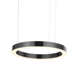 Lampa wisząca CIRCLE 2 60+80 cm - LED, ringi tytan szczotkowany na 1 podsufitce - zdjęcie produktu