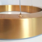 Lampa wisząca CIRCLE 2 60+80 cm - LED, rinig mosiądz szczotkowany na 1 podsufitce - zdjęcie produktu