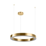 Lampa wisząca CIRCLE 60 cm - LED, ring mosiądz szczotkowany - zdjęcie produktu