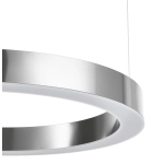 Lampa wisząca CIRCLE 60 cm - LED, ring nikiel szczotkowany - zdjęcie produktu