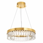 Lampa wisząca ALEXIS 40 cm - żyrandol złoty kryształowy - zdjęcie produktu