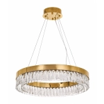 Lampa wisząca ALEXIS 60 cm - żyrandol złoty kryształowy - zdjęcie produktu