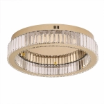 Plafon ledowy APOLLO 50 cm - złoty plafon LED, kryształowy - zdjęcie produktu