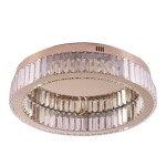 Plafon ledowy APOLLO 50 cm - złoty plafon LED, kryształowy - zdjęcie produktu