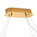 Lampa wisząca ADONIS 100 cm - żyrandol złoty z kryształami - zdjęcie produktu