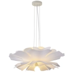 Lampa wisząca PEONY biała 50 cm - nowoczesna lampa sufitowa do salonu - zdjęcie produktu