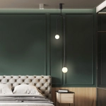 Lampa wisząca LOOP czarna 123 cm - zdjęcie produktu
