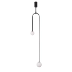 Lampa wisząca LOOP czarna 123 cm - zdjęcie produktu
