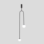 Lampa wisząca LOOP czarna 123 cm - zdjęcie produktu