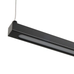Lampa wisząca BEAM-120 LED - czarna oprawa liniowa - zdjęcie produktu