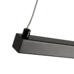 Lampa wisząca BEAM-80 LED - czarna oprawa liniowa - zdjęcie produktu